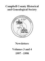 Cover of: Campbell County Historical and Genealogical Society Newsletters, vol. 3-4 by 