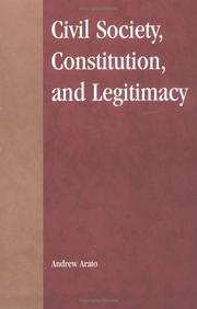 Cover of: Civil Society, Constitution, and Legitimacy