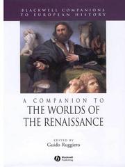 Cover of: A Companion to the Worlds of the Renaissance