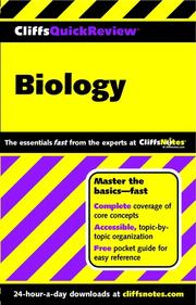 Cover of: CliffsQuickReview Biology by 