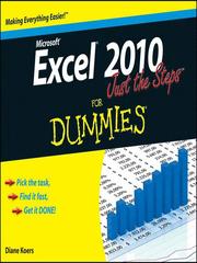 Cover of: Excel 2010 Just the Steps For Dummies®