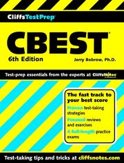 Cover of: CliffsTestPrepTM CBEST®