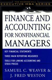 Cover of: Finance and Accounting for Nonfinancial Managers by 