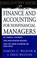 Cover of: Finance and Accounting for Nonfinancial Managers