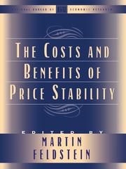 Cover of: The Costs and Benefits of Price Stability