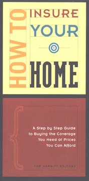 Cover of: How to Insure Your Home | 