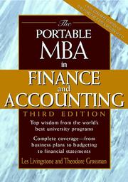 Cover of: The Portable MBA in Finance and Accounting by 