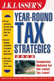 jk-lassers-year-round-tax-strategies-2003-cover