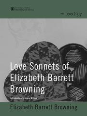 Cover of: Love Sonnets of Elizabeth Barrett Browning