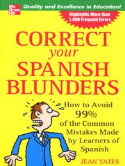 Cover of: Correct Your Spanish Blunders