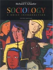 Cover of: Sociology by Richard T. Schaefer