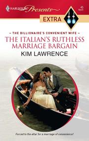 Cover of: The Italian's Ruthless Marriage Bargain