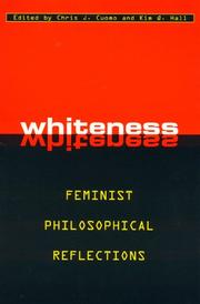 Cover of: Whiteness: Feminist Philosophical Reflections