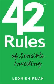 Cover of: 42 Rules of Sensible Investing