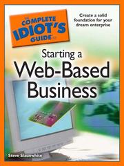 Cover of: The Complete Idiot's Guide to Starting a Web-Based Business
