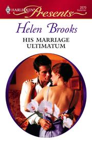 Cover of: His Marriage Ultimatum