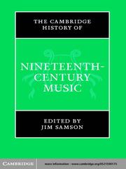 The Cambridge History of Nineteenth-Century Music