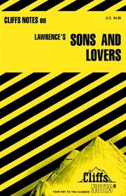 Cover of: CliffsNotes on Lawrence's Sons and Lovers by 