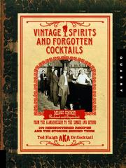 Cover of: Vintage Spirits and Forgotten Cocktails