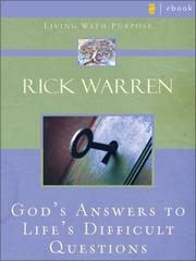 Cover of: God's Answers to Life's Difficult Questions
