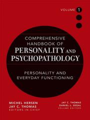 Cover of: Comprehensive Handbook of Personality and Psychopathology , Personality and Everyday Functioning, Volume 1