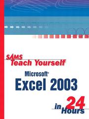 Cover of: Sams Teach Yourself Microsoft Office Excel 2003 in 24 Hours
