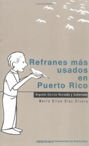 Refranes usados en Puerto Rico by María Elisa Díaz Rivera