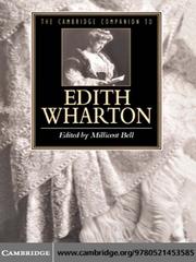 Cover of: The Cambridge Companion to Edith Wharton