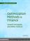Cover of: Optimization Methods in Finance
