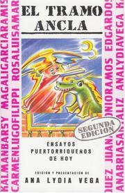 Cover of: El Tramo ancla by Ana Lydia Vega, editora ; Kalman Barsy ... [et al.].