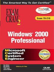Cover of: MCSE Windows 2000 Professional Exam Cram 2 (Exam Cram 70-210)