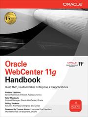 Cover of: Oracle WebCenter 11g Handbook by 