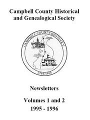 Cover of: Campbell County Historical and Genealogical Society Newsletters, vol. 1-2 by 