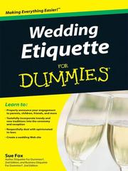 Cover of: Wedding Etiquette For Dummies