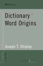 Cover of: Dictionary of Word Origins by 