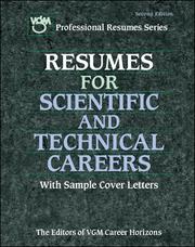 Cover of: Resumes for Scientific and Technical Careers