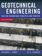 Front cover of Geotechnical Engineering by Richard L Handy