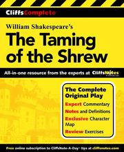 Cover of: CliffsCompleteTM The Taming of the Shrew | 