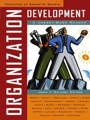 Front cover of Organization Development by Joan V Gallos