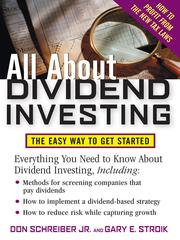 Cover of: All About Dividend Investing