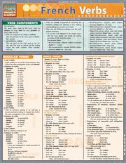 Cover of: QuickStudy - French Verbs
