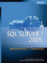 Cover of: Microsoft® SQL Server™ 2005 Administrator's Companion by 