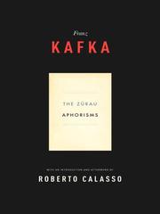 Cover of: The Zurau Aphorisms of Franz Kafka