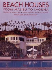 Cover of: Beach houses: from Malibu to Laguna