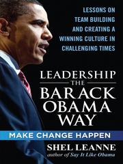 Cover of: Leadership the Barack Obama Way
