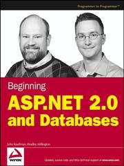 Beginning ASP.NET 2.0 and Databases