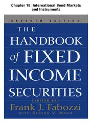 Cover of International Bond Markets and Instruments by Frank J. Fabozzi