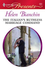 Cover of: The Italian’s Ruthless Marriage Command