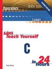 Cover of: Sams Teach Yourself C in 24 Hours