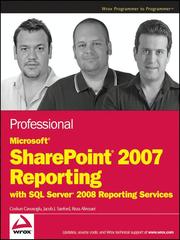 Cover of: Professional Microsoft SharePoint 2007 Reporting with SQL Server 2008 Reporting Services by 